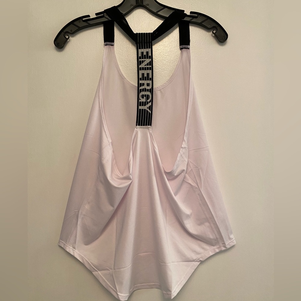 White  ENERGY workout Tank top NEW